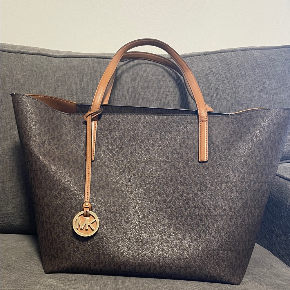 Michael Kors Signature Brown and Tan Tote